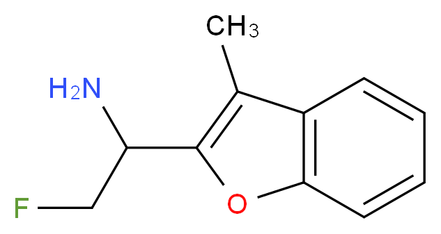 2-fluoro-1-(3-methyl-1-benzofuran-2-yl)ethanamine_Molecular_structure_CAS_)