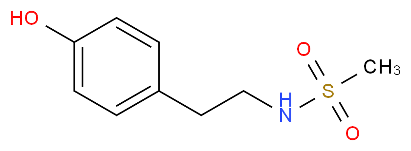 N-[2-(4-Hydroxyphenyl)ethyl]methanesulfonamide_Molecular_structure_CAS_883107-35-5)
