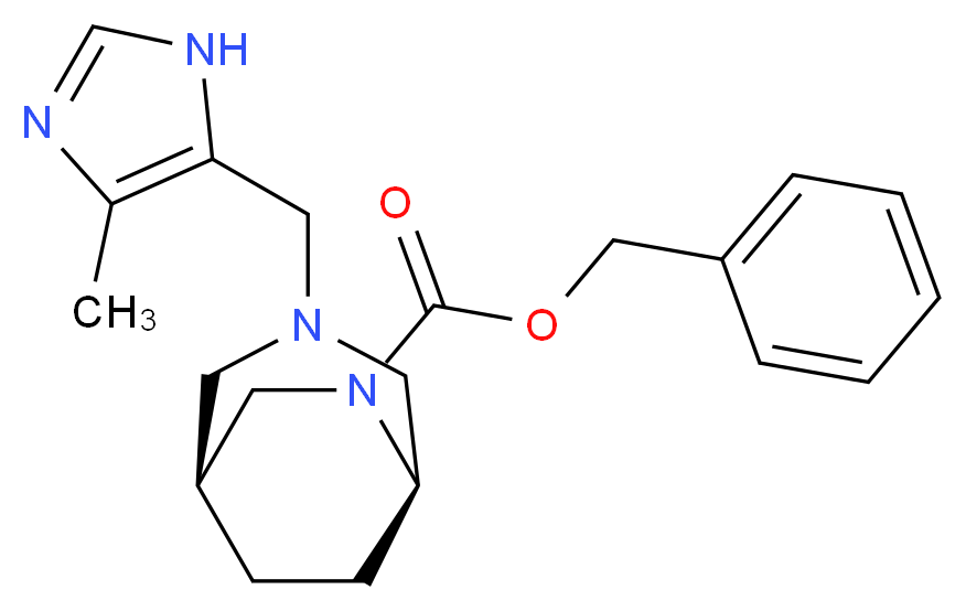 benzyl (1S*,5R*)-3-[(4-methyl-1H-imidazol-5-yl)methyl]-3,6-diazabicyclo[3.2.2]nonane-6-carboxylate_Molecular_structure_CAS_)