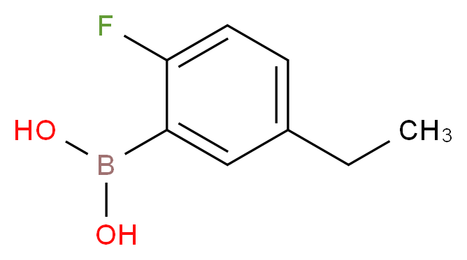 (5-Ethyl-2-fluorophenyl)boronic acid_Molecular_structure_CAS_900175-03-3)