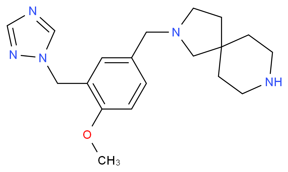 2-[4-methoxy-3-(1H-1,2,4-triazol-1-ylmethyl)benzyl]-2,8-diazaspiro[4.5]decane_Molecular_structure_CAS_)