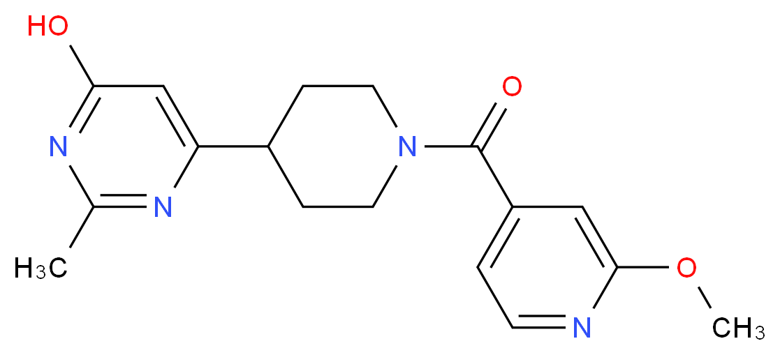 6-[1-(2-methoxyisonicotinoyl)-4-piperidinyl]-2-methyl-4-pyrimidinol_Molecular_structure_CAS_)