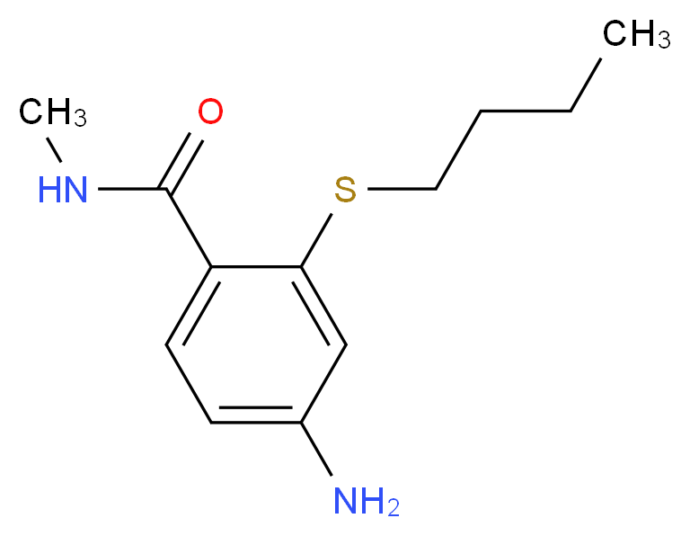 4-Amino-2-(butylthio)-N-methylbenzamide_Molecular_structure_CAS_)