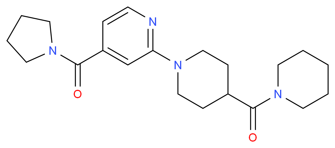 2-[4-(1-piperidinylcarbonyl)-1-piperidinyl]-4-(1-pyrrolidinylcarbonyl)pyridine_Molecular_structure_CAS_)
