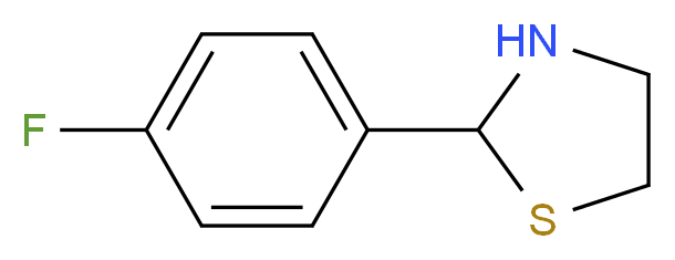 2-(4-Fluorophenyl)-1,3-thiazolane_Molecular_structure_CAS_67086-80-0)