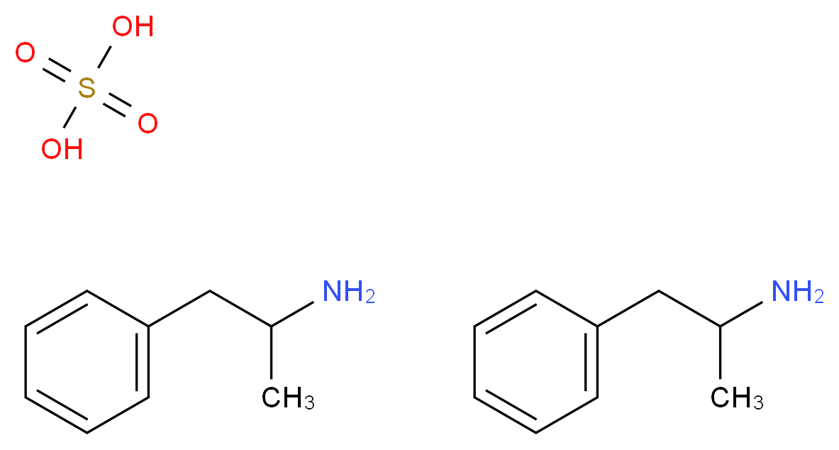 DL-Amphetamine sulfate salt_Molecular_structure_CAS_60-13-9)