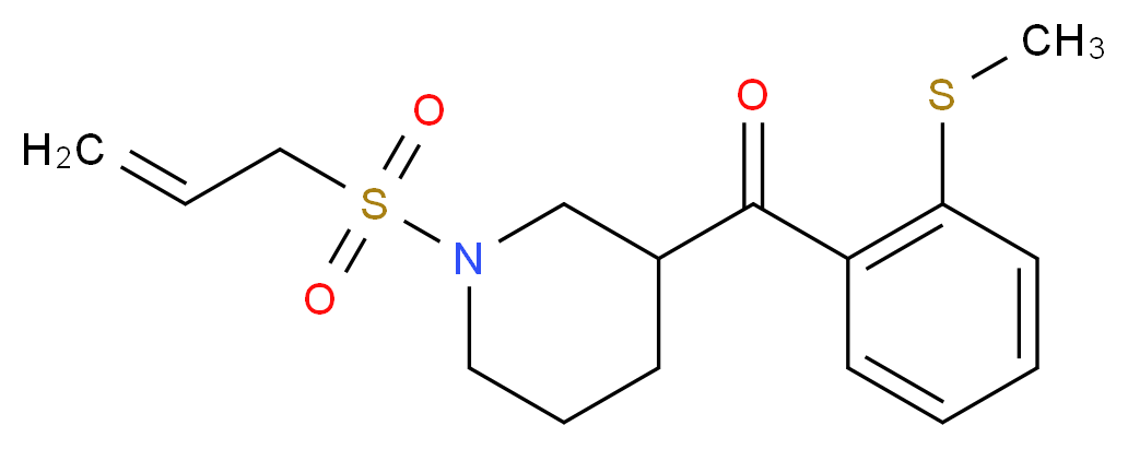 [1-(allylsulfonyl)-3-piperidinyl][2-(methylthio)phenyl]methanone_Molecular_structure_CAS_)