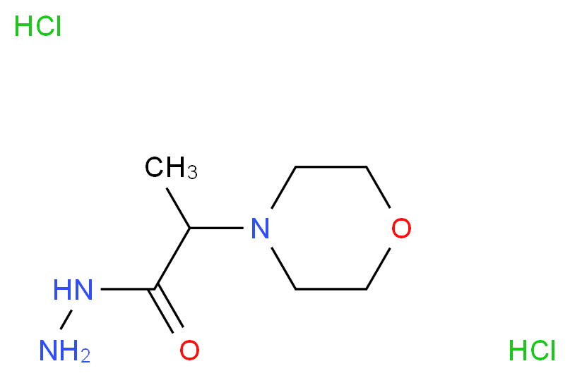 2-Morpholin-4-ylpropanohydrazide dihydrochloride_Molecular_structure_CAS_)