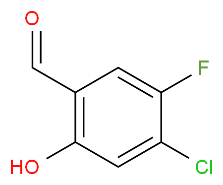 4-Chloro-5-fluoro-2-hydroxy-benzaldehyde_Molecular_structure_CAS_1205551-36-5)