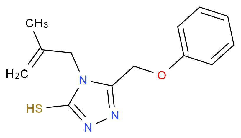 4-(2-methylprop-2-en-1-yl)-5-(phenoxymethyl)-4H-1,2,4-triazole-3-thiol_Molecular_structure_CAS_)
