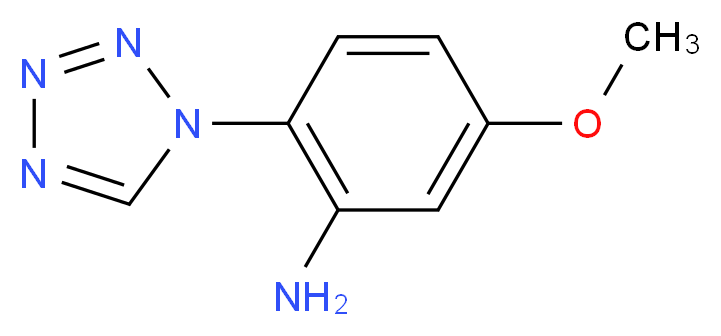 5-methoxy-2-(1H-tetrazol-1-yl)aniline_Molecular_structure_CAS_569648-15-3)