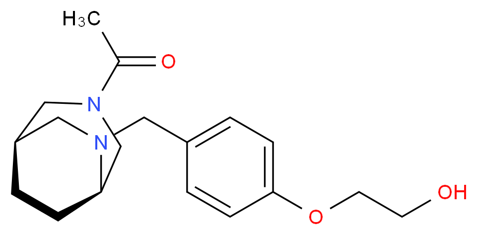 2-(4-{[(1R*,5R*)-3-acetyl-3,6-diazabicyclo[3.2.2]non-6-yl]methyl}phenoxy)ethanol_Molecular_structure_CAS_)