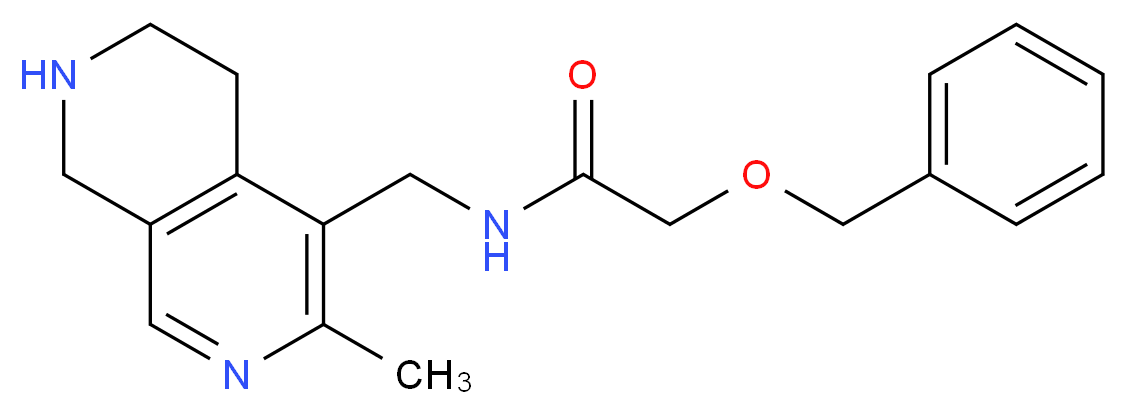 2-(benzyloxy)-N-[(3-methyl-5,6,7,8-tetrahydro-2,7-naphthyridin-4-yl)methyl]acetamide_Molecular_structure_CAS_)