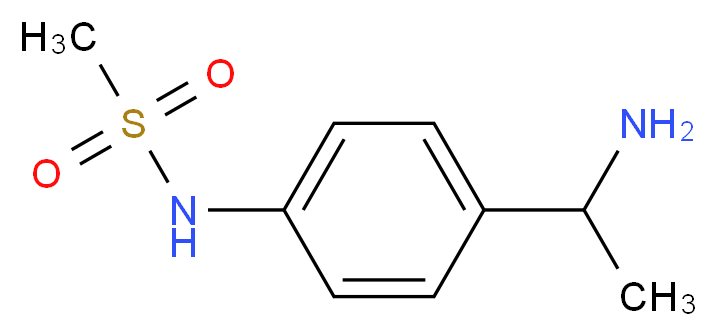 N-[4-(1-aminoethyl)phenyl]methanesulfonamide_Molecular_structure_CAS_)