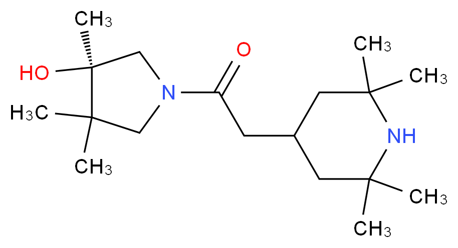 (3R)-3,4,4-trimethyl-1-[(2,2,6,6-tetramethyl-4-piperidinyl)acetyl]-3-pyrrolidinol_Molecular_structure_CAS_)