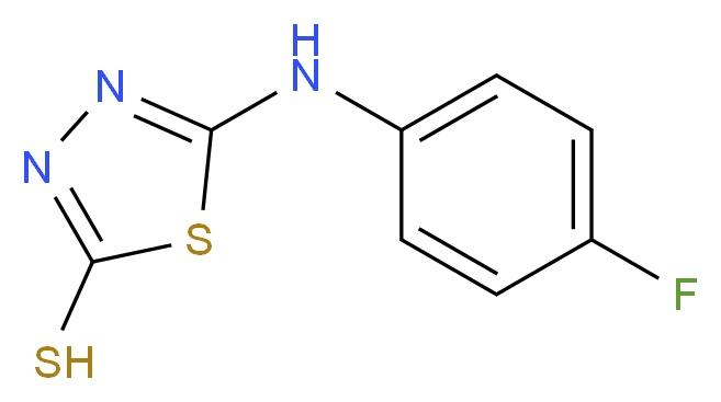 5-[(4-fluorophenyl)amino]-1,3,4-thiadiazole-2-thiol_Molecular_structure_CAS_14731-24-9)