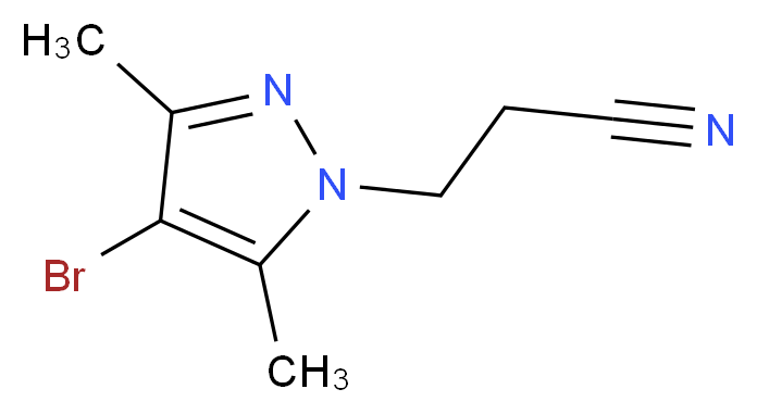 3-(4-bromo-3,5-dimethyl-1H-pyrazol-1-yl)propanenitrile_Molecular_structure_CAS_90006-21-6)