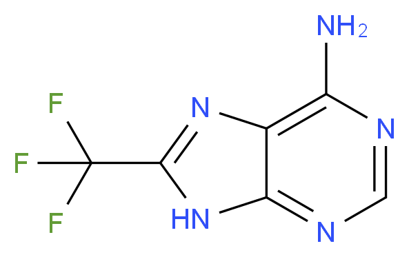 8-Trifluoromethyl-9H-purin-6-ylamine_Molecular_structure_CAS_2993-05-7)