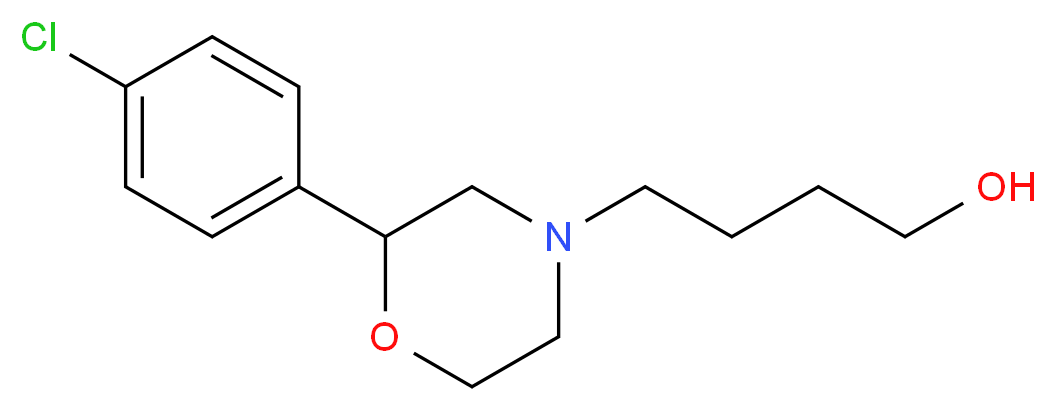 4-[2-(4-chlorophenyl)morpholin-4-yl]butan-1-ol_Molecular_structure_CAS_)
