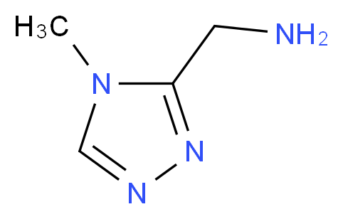 (4-methyl-4H-1,2,4-triazol-3-yl)methylamine_Molecular_structure_CAS_)