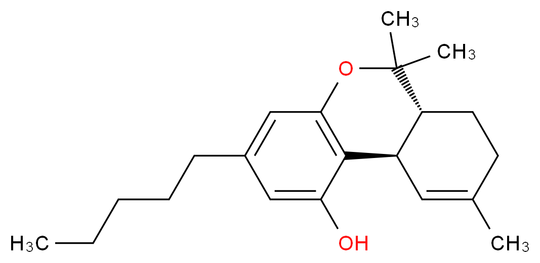 (-)-Δ9-Tetrahydrocannabinol solution_Molecular_structure_CAS_1972-08-3)