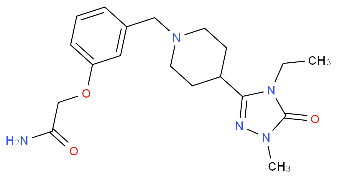 2-(3-{[4-(4-ethyl-1-methyl-5-oxo-4,5-dihydro-1H-1,2,4-triazol-3-yl)piperidin-1-yl]methyl}phenoxy)acetamide_Molecular_structure_CAS_)