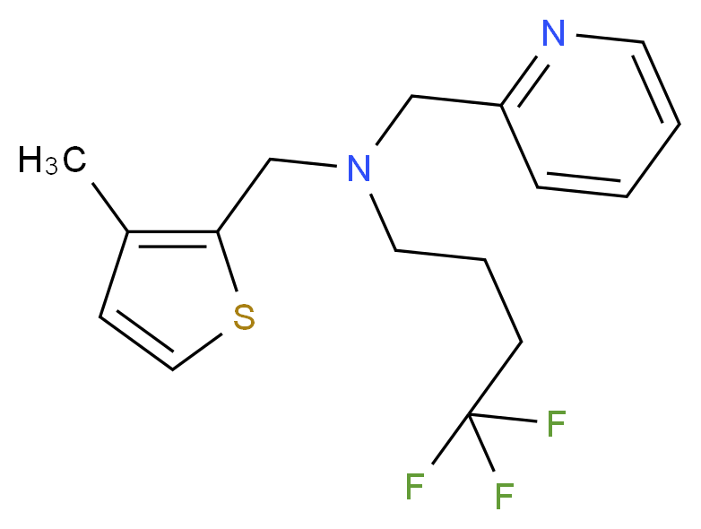 4,4,4-trifluoro-N-[(3-methyl-2-thienyl)methyl]-N-(pyridin-2-ylmethyl)butan-1-amine_Molecular_structure_CAS_)