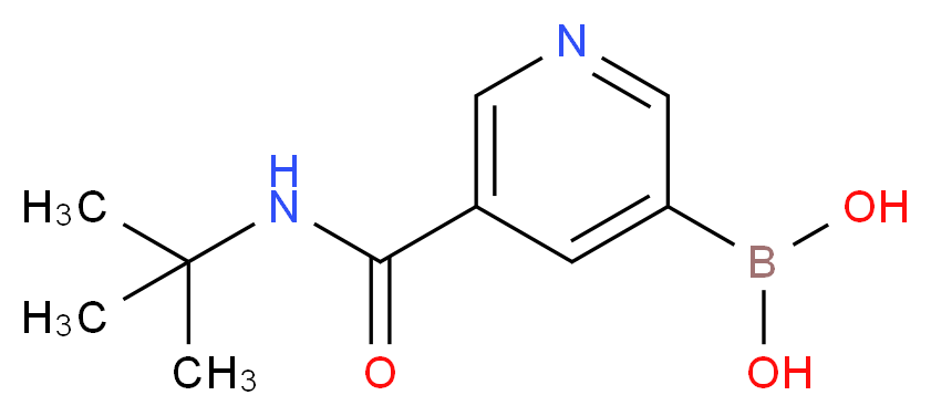 5-(tert-Butylcarbamoyl)pyridine-3-boronic acid_Molecular_structure_CAS_913835-99-1)