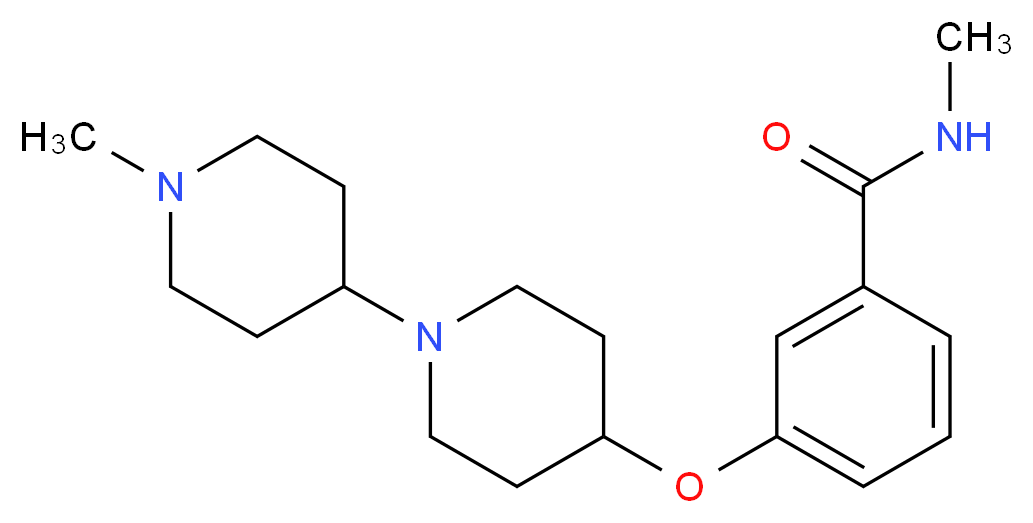 N-methyl-3-[(1'-methyl-1,4'-bipiperidin-4-yl)oxy]benzamide_Molecular_structure_CAS_)