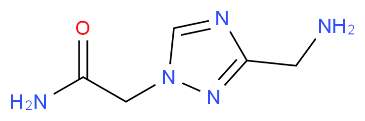 2-[3-(aminomethyl)-1H-1,2,4-triazol-1-yl]acetamide_Molecular_structure_CAS_)