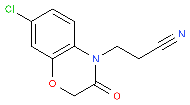 6-Chloro-3-oxo-2,3-dihydro-4H-1,4-benzoxazine-4-propionitrile_Molecular_structure_CAS_351003-20-8)