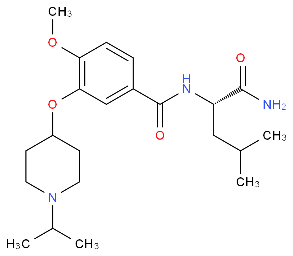 N~2~-{3-[(1-isopropyl-4-piperidinyl)oxy]-4-methoxybenzoyl}-L-leucinamide_Molecular_structure_CAS_)