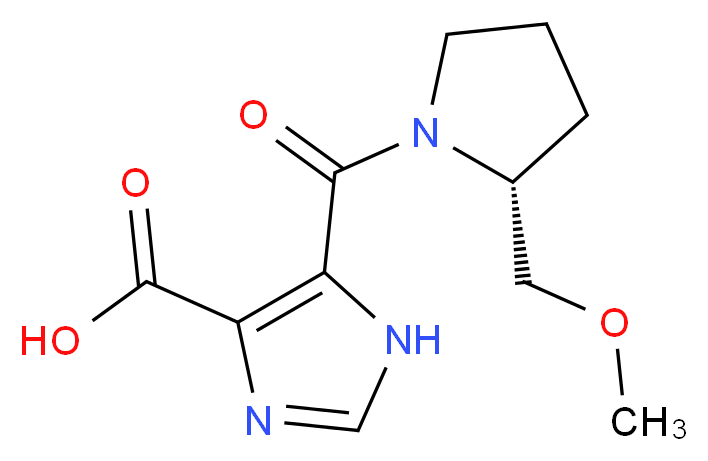5-{[(2R)-2-(methoxymethyl)pyrrolidin-1-yl]carbonyl}-1H-imidazole-4-carboxylic acid_Molecular_structure_CAS_)