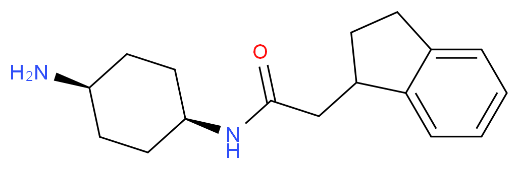 N-(cis-4-aminocyclohexyl)-2-(2,3-dihydro-1H-inden-1-yl)acetamide_Molecular_structure_CAS_)