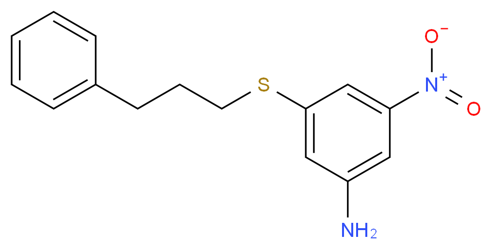3-Nitro-5-[(3-phenylpropyl)thio]aniline_Molecular_structure_CAS_)