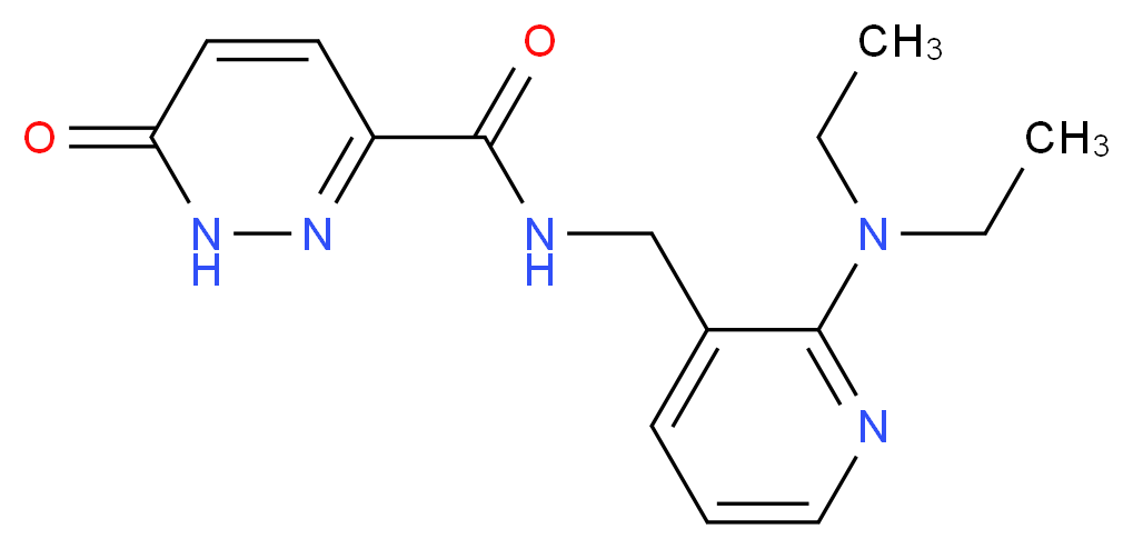 N-{[2-(diethylamino)pyridin-3-yl]methyl}-6-oxo-1,6-dihydropyridazine-3-carboxamide_Molecular_structure_CAS_)
