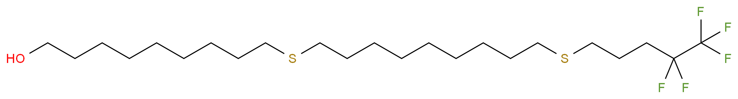 9-[[9-[(4,4,5,5,5-Pentafluoropentyl)sulfenyl]nonyl]sulfenyl]nonanol_Molecular_structure_CAS_)