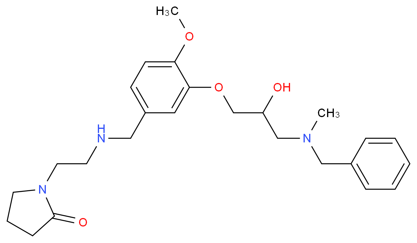 1-{2-[(3-{3-[benzyl(methyl)amino]-2-hydroxypropoxy}-4-methoxybenzyl)amino]ethyl}-2-pyrrolidinone_Molecular_structure_CAS_)