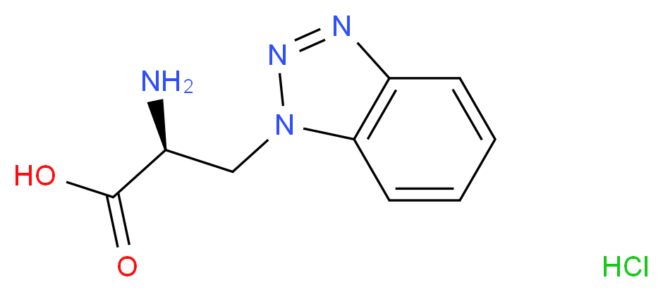 (2S)-2-amino-3-(1H-1,2,3-benzotriazol-1-yl)propanoic acid hydrochloride_Molecular_structure_CAS_)