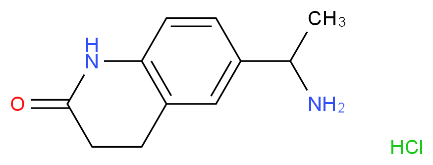 6-(1-aminoethyl)-1,2,3,4-tetrahydroquinolin-2-one hydrochloride_Molecular_structure_CAS_)