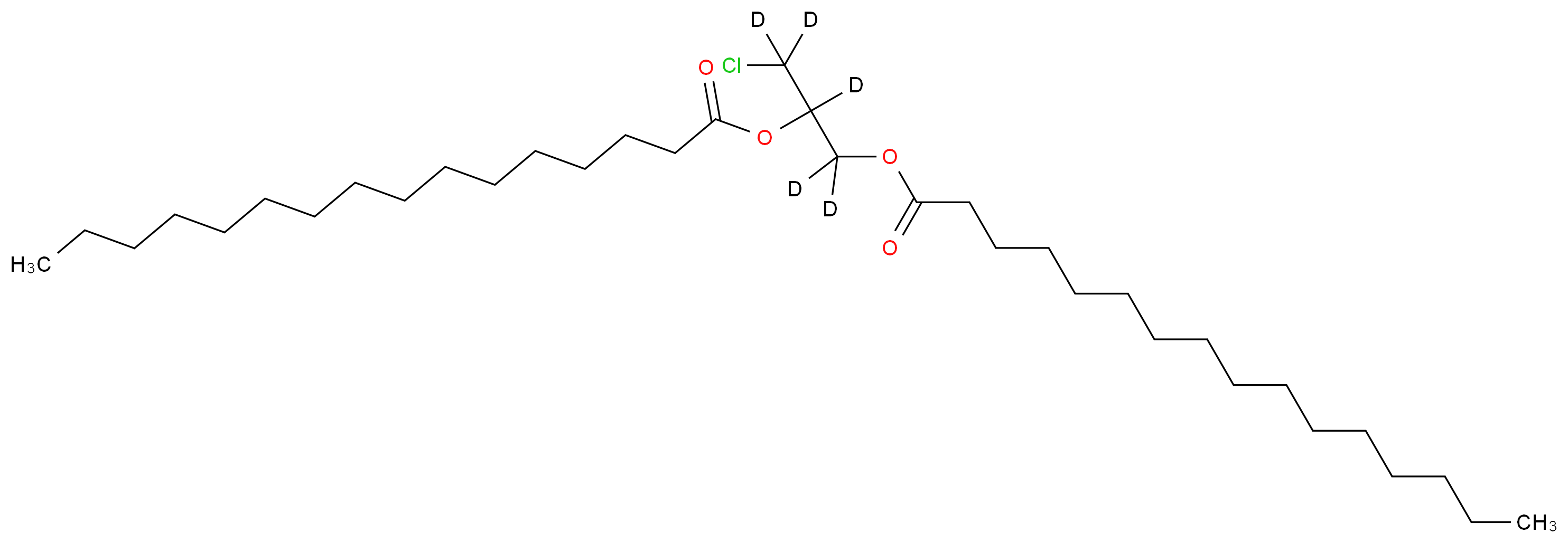 rac 1,2-Bis-palmitoyl-3-chloropropanediol-d5_Molecular_structure_CAS_1185057-55-9)