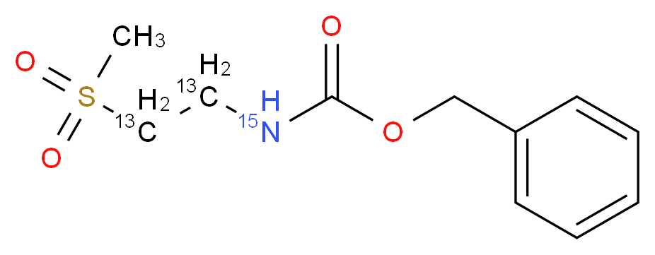 [2-(Methylsulfonyl)ethyl]carbamic Acid-13C2,15N Benzyl Ester_Molecular_structure_CAS_1215476-69-9)