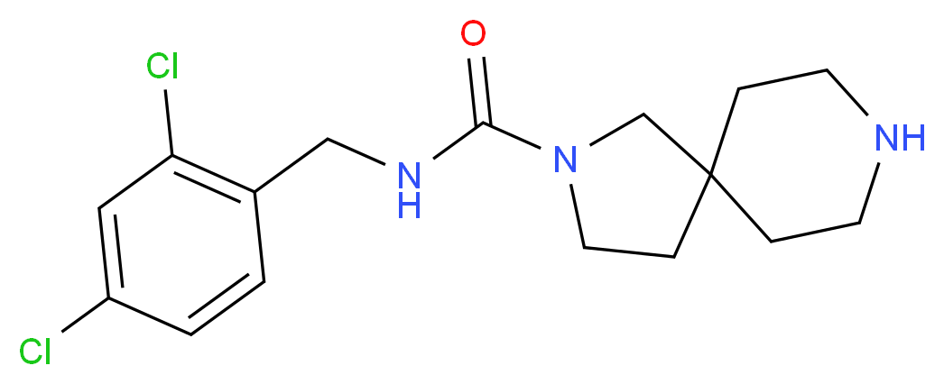 N-(2,4-dichlorobenzyl)-2,8-diazaspiro[4.5]decane-2-carboxamide_Molecular_structure_CAS_)