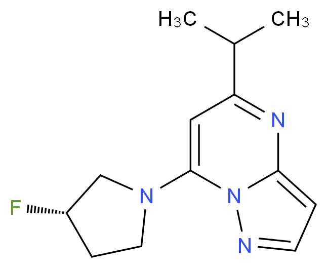 7-[(3S)-3-fluoro-1-pyrrolidinyl]-5-isopropylpyrazolo[1,5-a]pyrimidine_Molecular_structure_CAS_)
