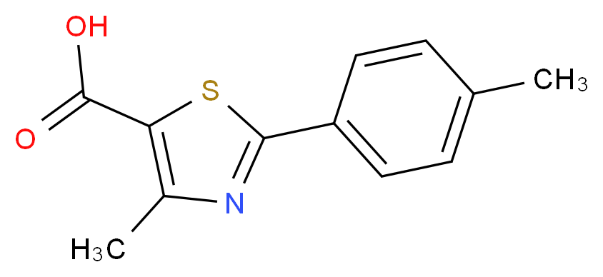 4-Methyl-2-(4-methylphenyl)-1,3-thiazole-5-carboxylic acid_Molecular_structure_CAS_54001-13-7)