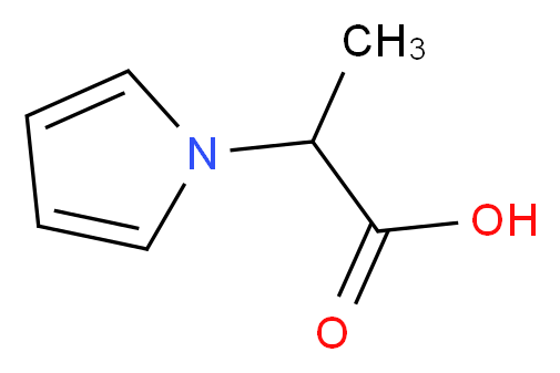 2-(1H-Pyrrol-1-yl)propanoic acid_Molecular_structure_CAS_)