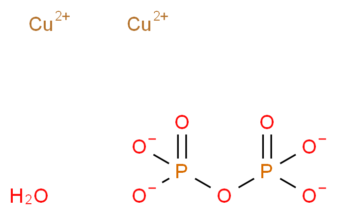 Copper(II) pyrophosphate hydrate_Molecular_structure_CAS_16570-28-8)