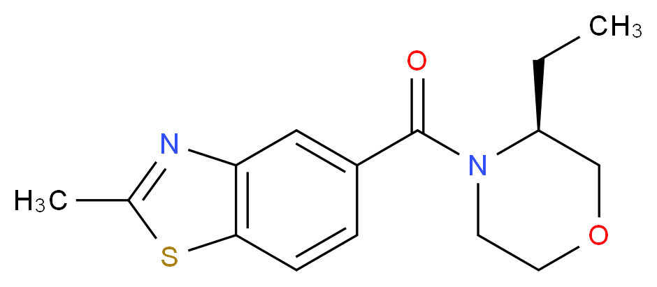 5-{[(3S)-3-ethylmorpholin-4-yl]carbonyl}-2-methyl-1,3-benzothiazole_Molecular_structure_CAS_)