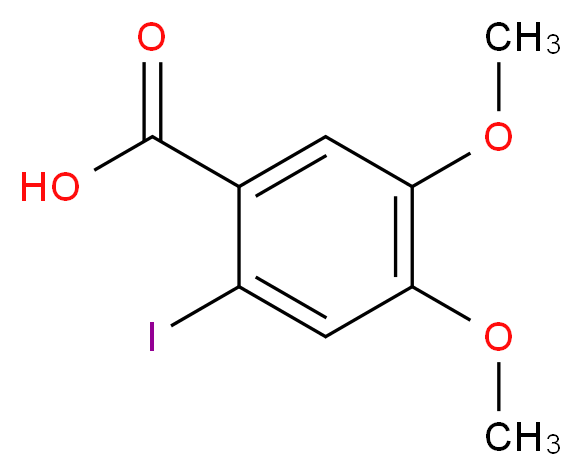 4,5-Dimethoxy-2-iodobenzoic acid_Molecular_structure_CAS_61203-48-3)