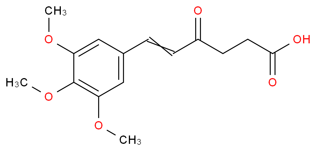 4-oxo-6-(3,4,5-trimethoxyphenyl)hex-5-enoic acid_Molecular_structure_CAS_)
